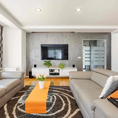 Modern House With Big Garden And Pool 普拉